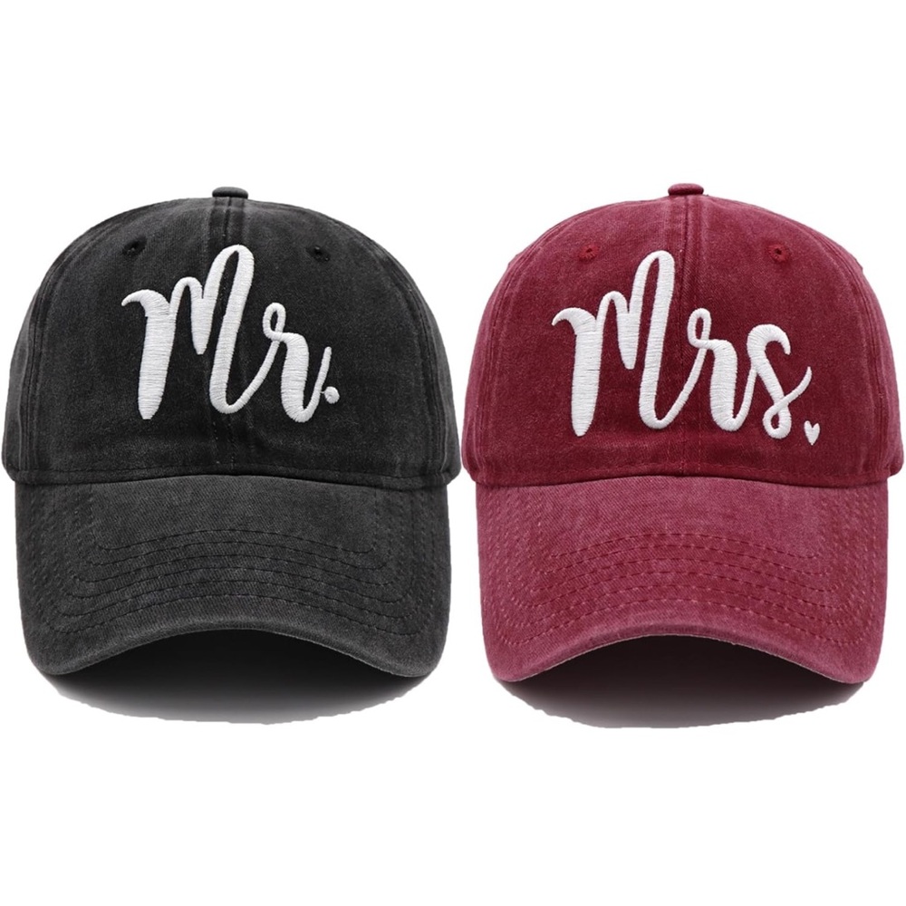 NWOT - Mr. & Mrs. Baseball Caps